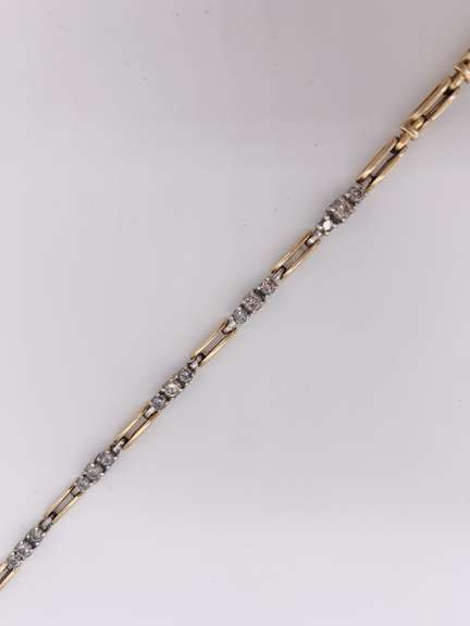 10kt Gold Diamond Bracelet