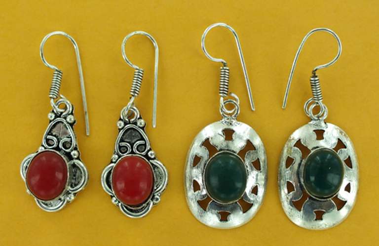 Silver and Natural Stone