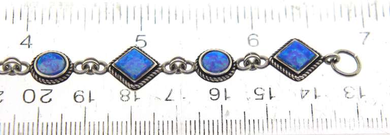 Sterling Silver Blue ABalone Bracelet