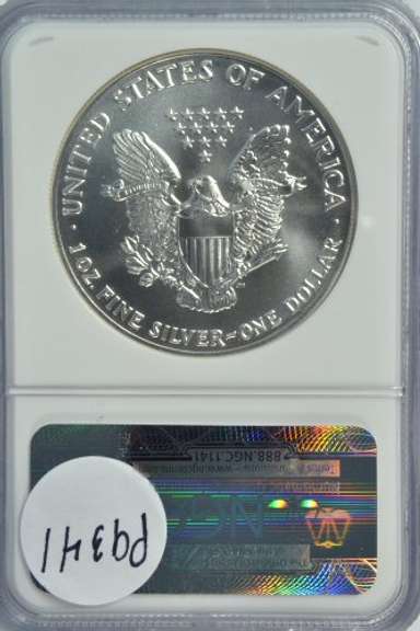 Scarcer near perfect 1992 $1 Silver Eagle coin NGC MS69
