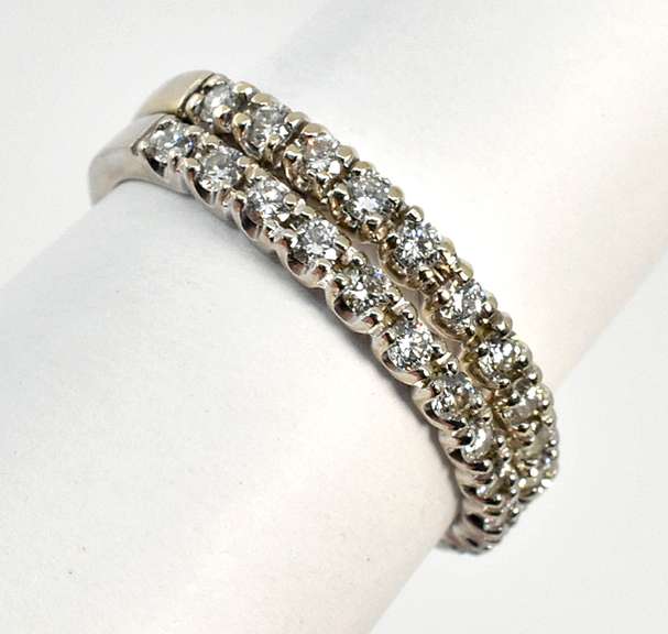 Matched Pair of WG Diamond Bands