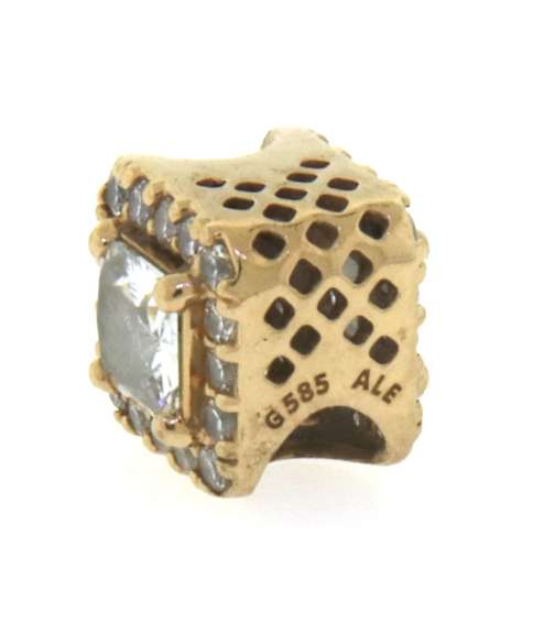 Pandora Square Yellow Gold Charm