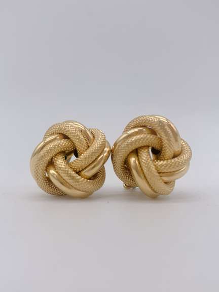 14kt Solid Yellow Gold Stud Earrings