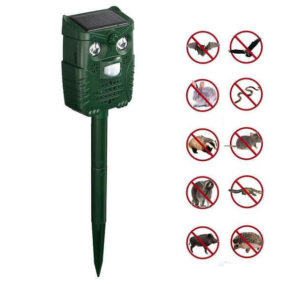 Solar Ultrasonic Animal Repeller PIR Motion Sensor