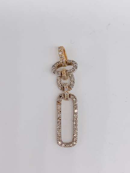 14kt White Gold & Diamond Pendant