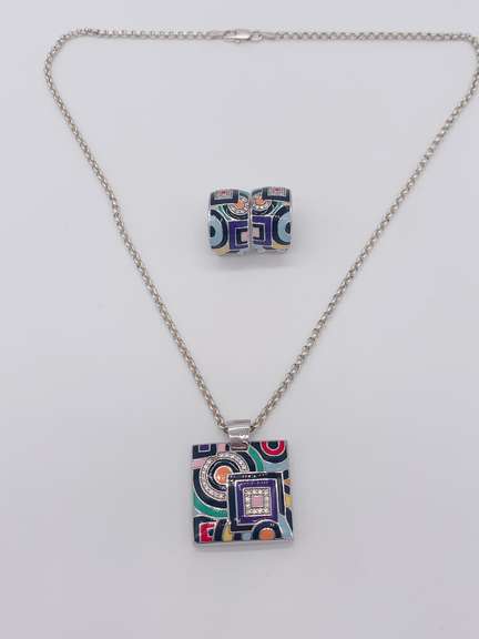 Sterling Silver Necklace & Earring Set