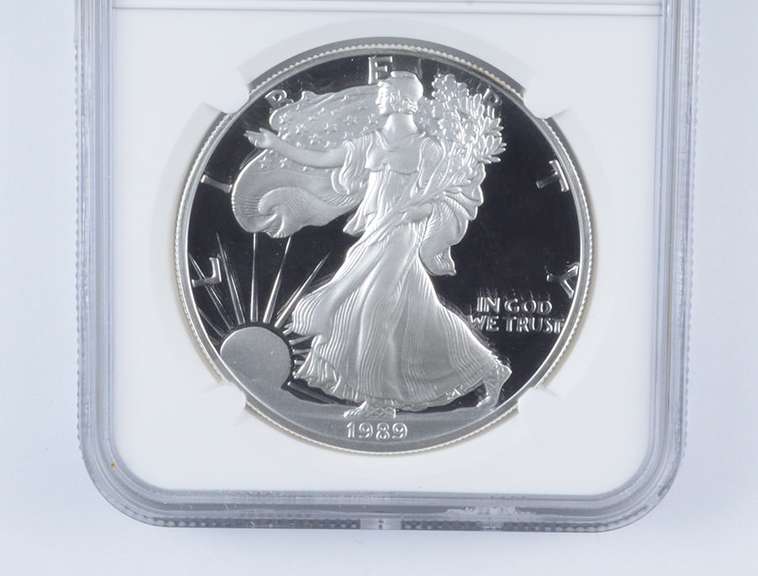 PF70 UCAM 1989-S American Silver Eagle - Graded NGC