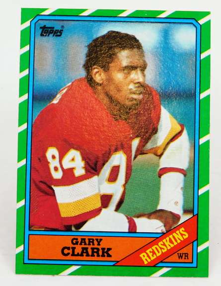 Gary Clark, Redskins 1986 Rookie Football Card