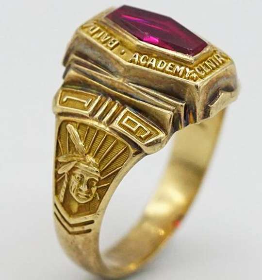 10KT Yellow Gold Baldswinsville Academy & Central School Class Ring
