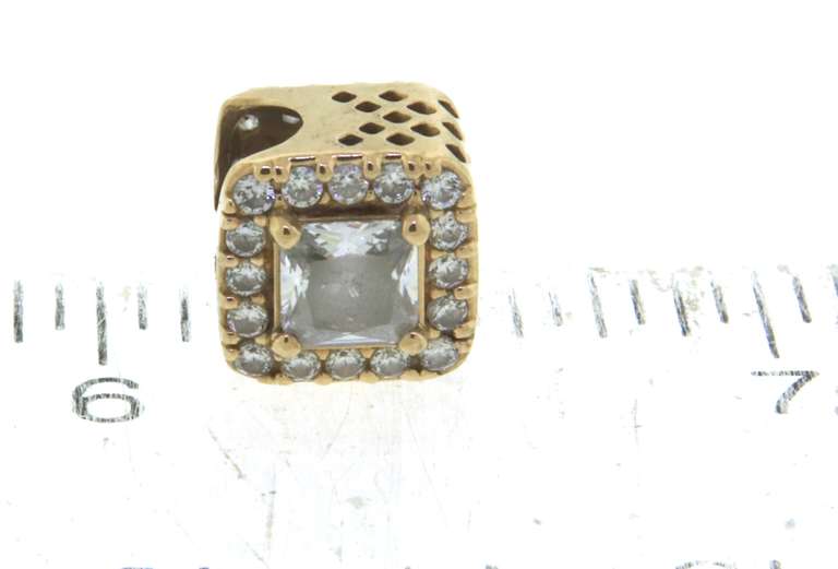 Pandora Square Yellow Gold Charm