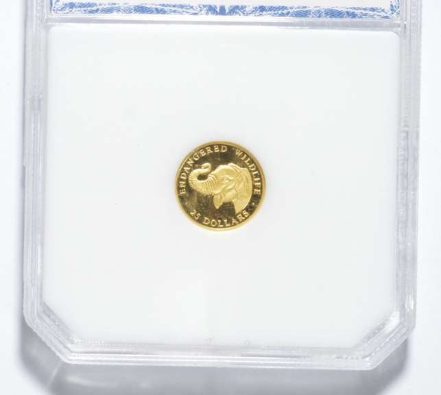 1997 Cook Islands 25 Dollars - Elephant - .999 Fine Gold