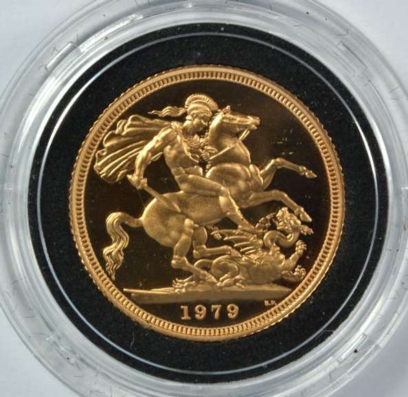Superb Gem Ultra Cameo Proof 1979 British Gold Sovereign