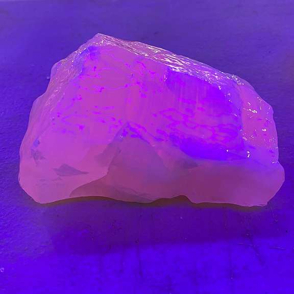 Fluorescent Pink Calcite Specimen