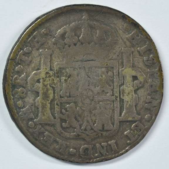 Scarce 1807 Spain Portrait Type 8 Reales Silver coin