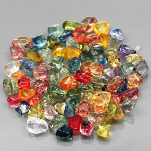 Amazing 32.04ct collection of free form Sapphires