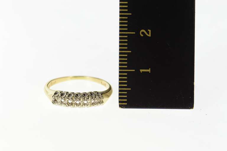 10K Yellow Gold Classic Retro Wedding Band Setting Ring