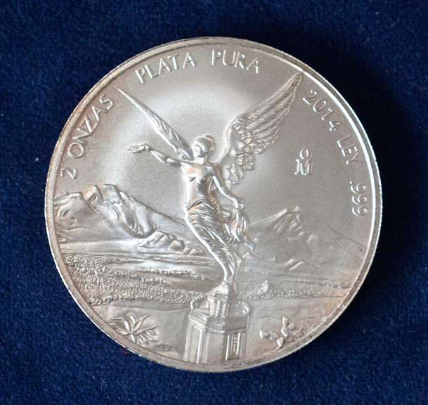 2014 2 OZ Mexican Silver Libertad BU
