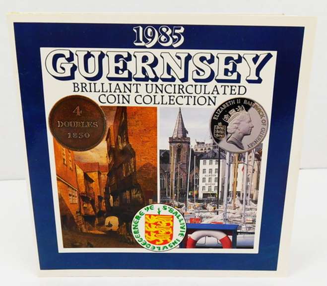 1985 Guernsey Uncirculated 7 Coin Set