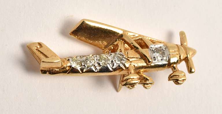 Sweet Airplane tie tack