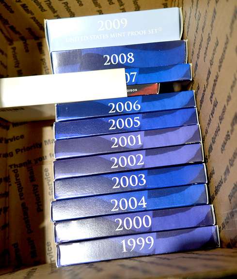 Full 1999-2009 US Proof Set Run