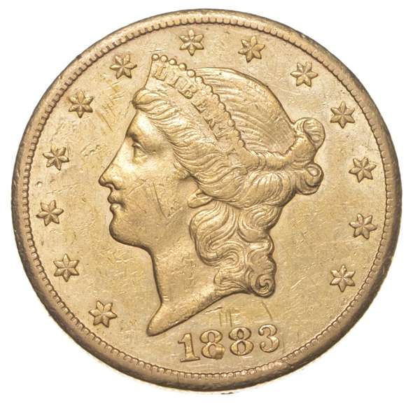 1883-CC $20 Liberty Head Gold Double Eagle