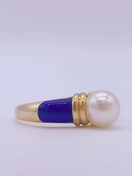 14kt Gold Pearl Cocktail Ring