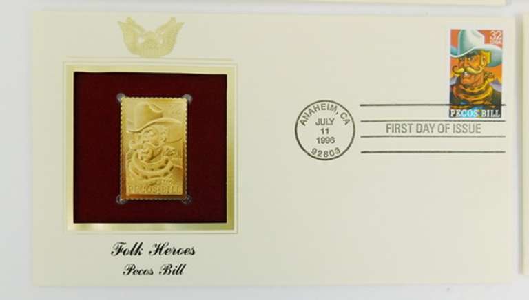 4 - 1996 1st Day Covers & 22KT Gold Stamps