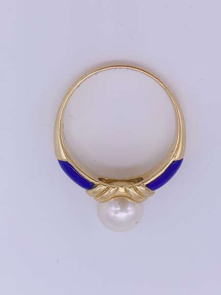 14kt Gold Pearl Cocktail Ring