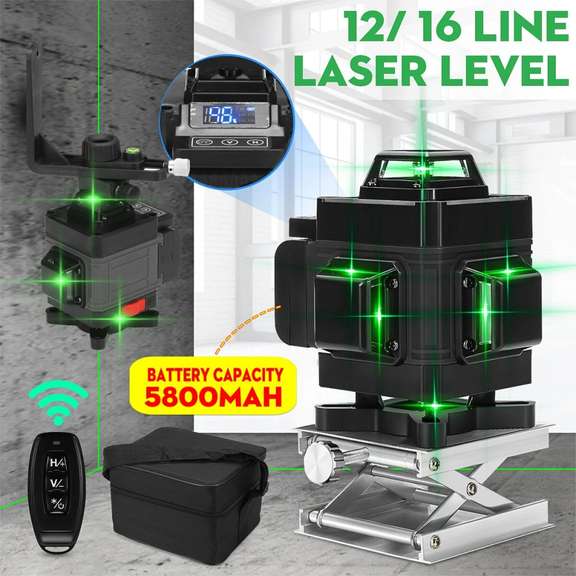 16 Line Green Light Laser Level Digital Self Leveling