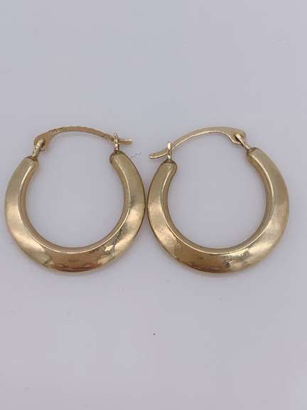 14kt Solid Yellow Gold Hoop Earrings