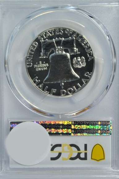 Superb Gem Proof 1957 Franklin Half Dollar. PCGS PR67