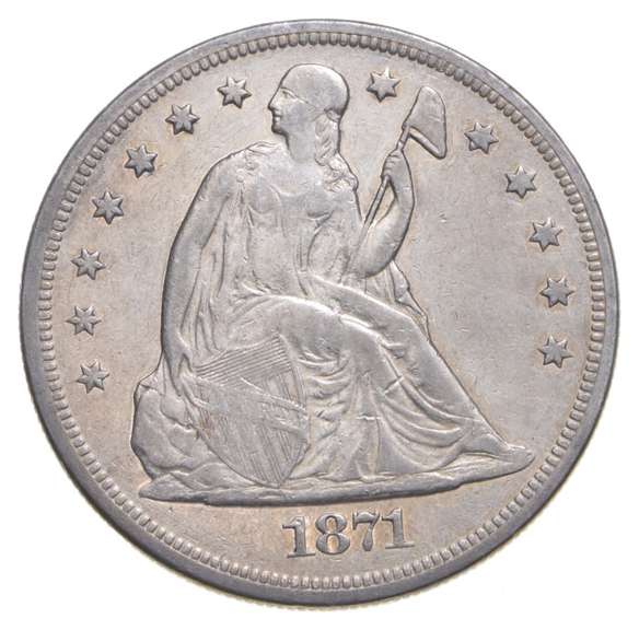 1871 Seated Liberty Dollar