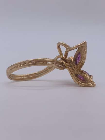 18kt Gold Amethyst Cocktail Ring