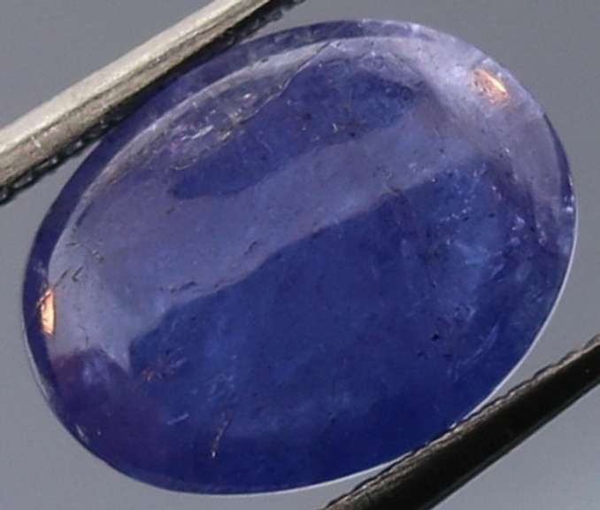 Unheated! 3.04ct top blue violet Tanzanite cabochon
