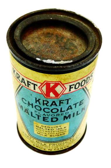 Rare Early Kraft Malted Milk Tin