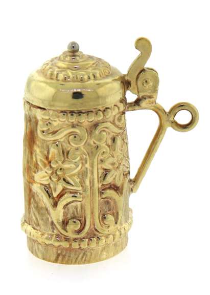 Lovely Yellow Gold Beer Stein Charma