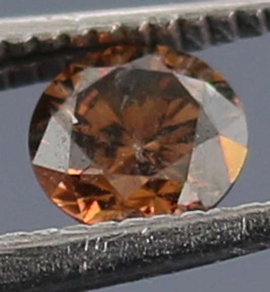 Glittering .21ct untreated rich chocolate Diamond