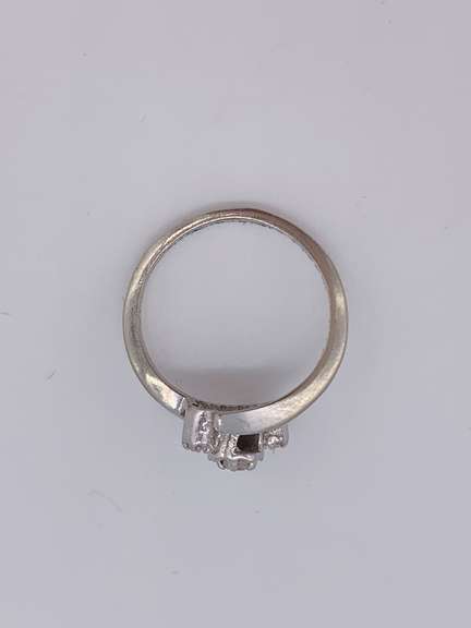Tiny 10kt Gold Diamond Ring- Size 3.5
