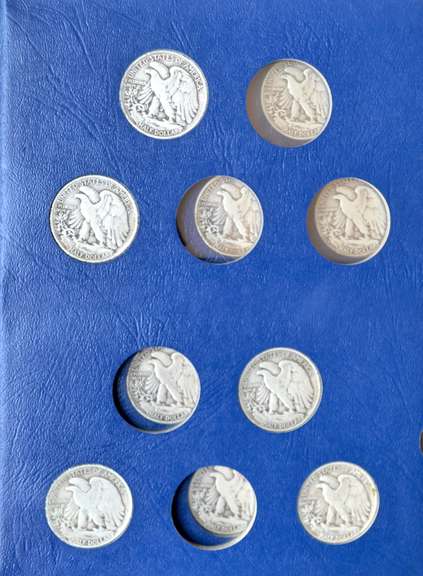 1941-1947 Walking Liberty Half Album