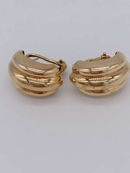 14kt Solid Yellow Gold Hoop Earrings