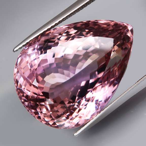Huge collectors 40.94ct pear cut Ametrine