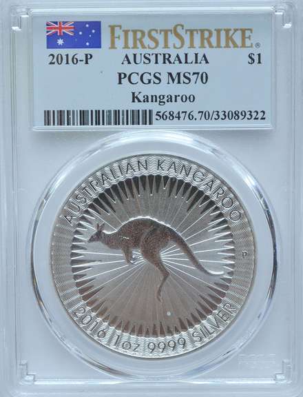 2016 MS70 kangaroo PCGS