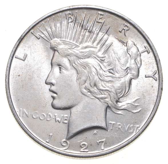 1927-D Peace Silver Dollar