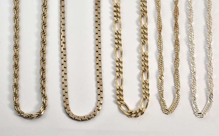 Group of 8 Misc. Sterling Necklaces