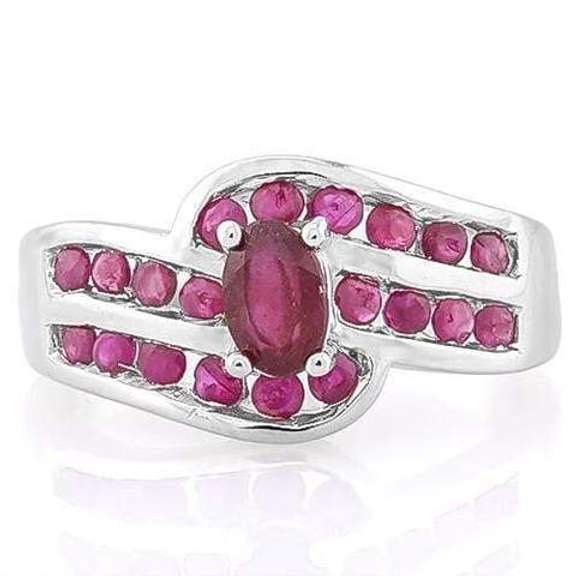 IDEAL! AFRICAN RUBY & MORE THAN 20CT, PLEASE ENTRY CARAT RUBY STERLING SILVER RING