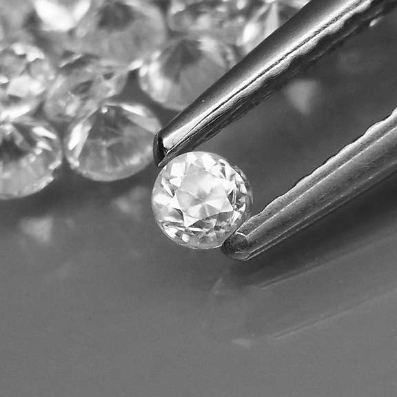Amazing 50 piece 5.29ct 2.5mm diamond cut Zircon Parcel