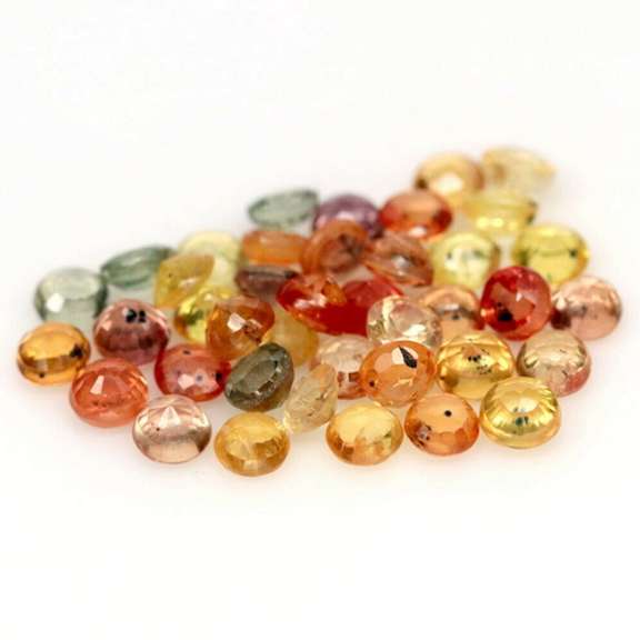 Heated only! 7.76ct fancy color Sapphire set