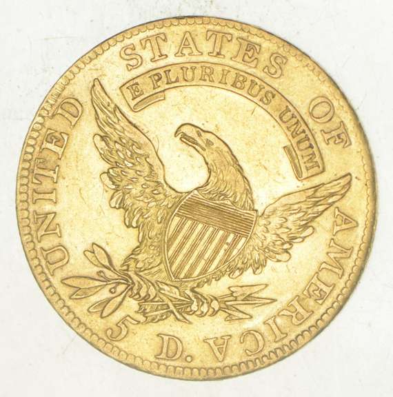 1809 $5.00 Draped Bust To Left Gold Half Eagle
