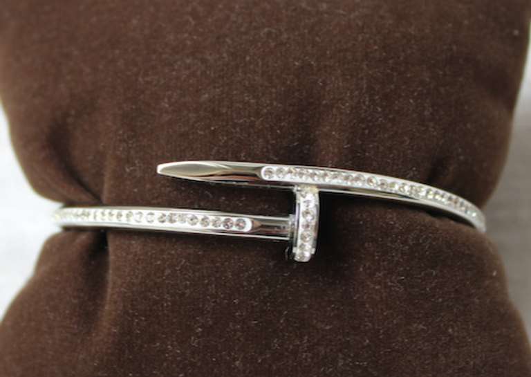 Silver Color Nail Bracelet