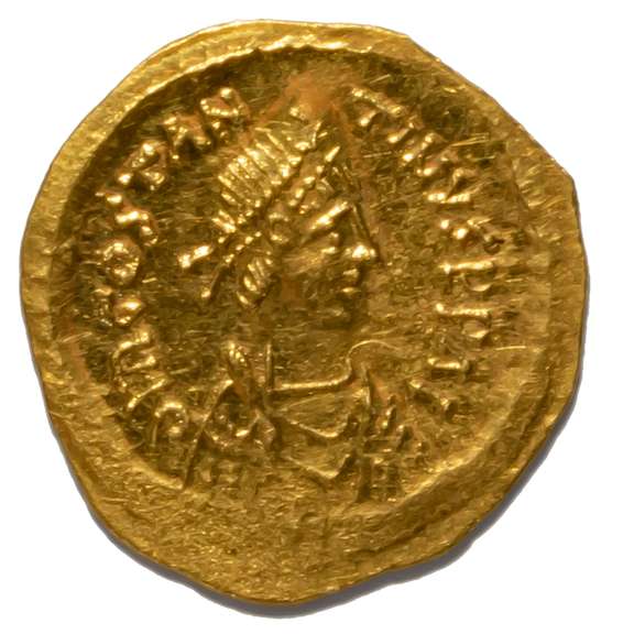 Byzantine Empire Tiberius II, Constantine 578-582 AD  Gold Tremissis